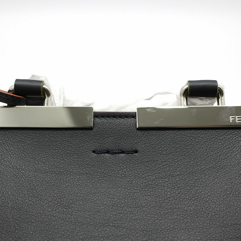 【包稅】FENDI 深海軍藍皮革 2jours Twaggy 迷你肩包-6