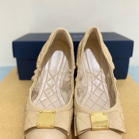 COLE HAAN EMORY QULTD BOW BLLT 女生裸色 平底鞋/娃娃鞋 7號  全新 正品 現貨