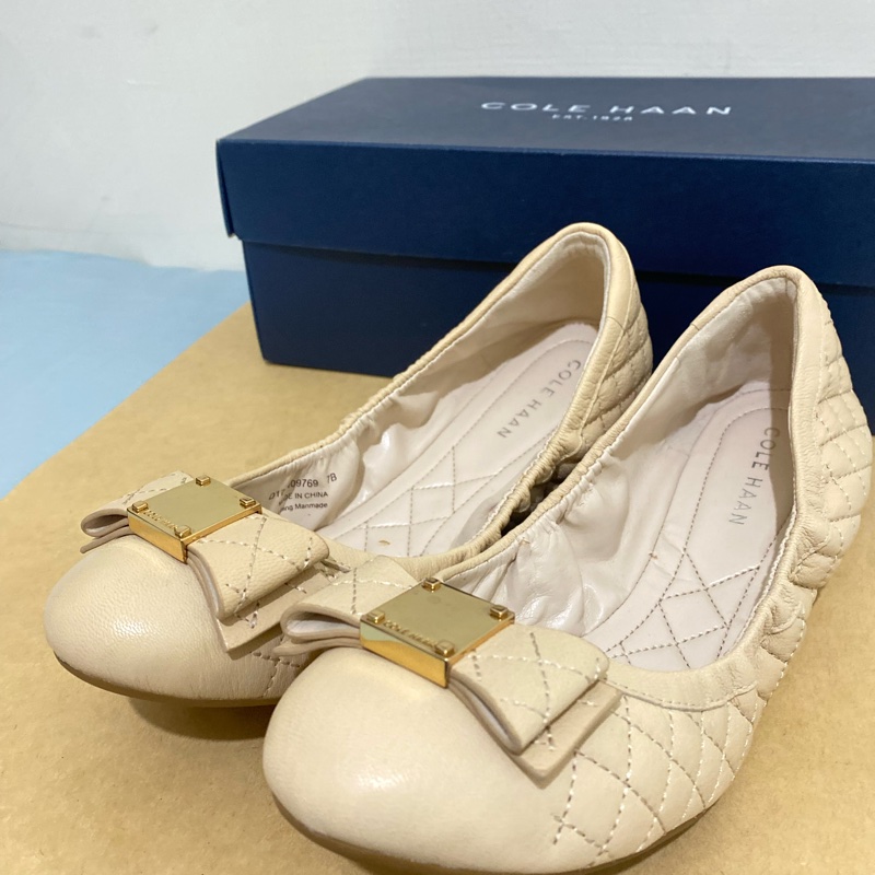 COLE HAAN EMORY QULTD BOW BLLT 女生裸色 平底鞋/娃娃鞋 7號  全新 正品 現貨-2