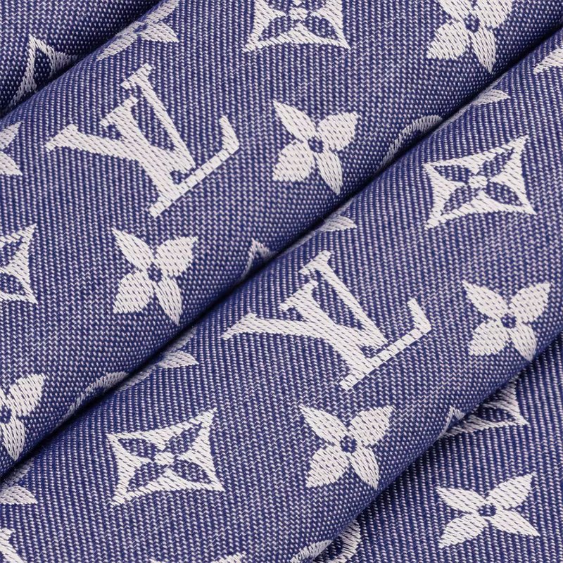LV M71376 Monogram Denim 披肩/滿版老花/羊毛絲綢披肩/圍巾~二手-12