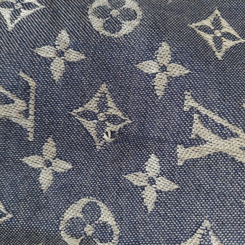 LV M71376 Monogram Denim 披肩/滿版老花/羊毛絲綢披肩/圍巾~二手-45