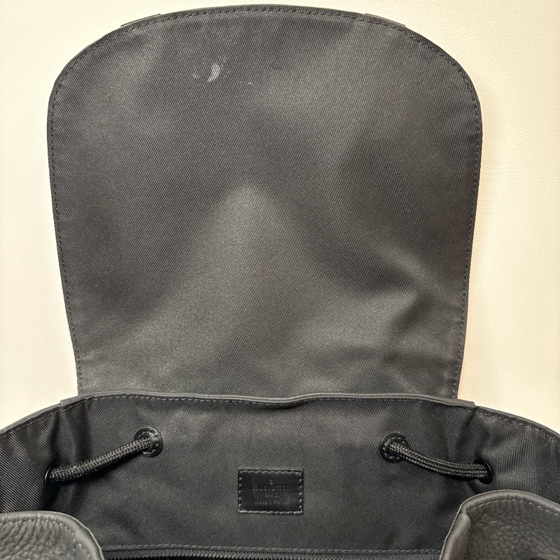 Christopher MM LV 後背包 黑色原花壓紋-21