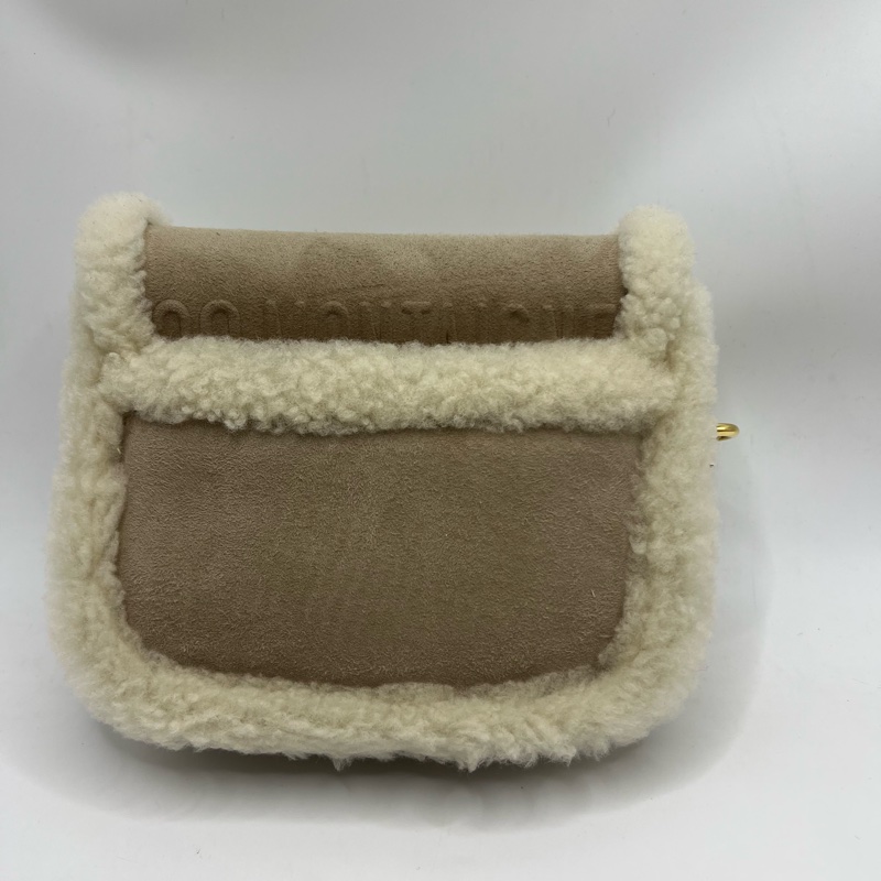 Dior bobby马鞍包泰迪羊羔毛拼棕色麂皮 小号 配件肩带/身份卡/尘袋 冬天必备的小可爱 配大衣不要太好看-2