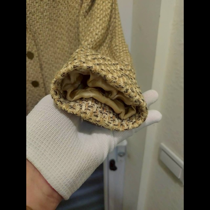 Chanel 駝米色毛呢编外套-6