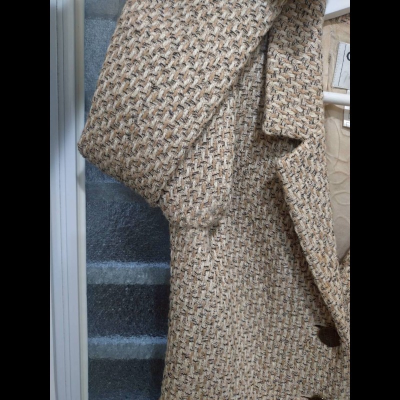 Chanel 駝米色毛呢编外套-8