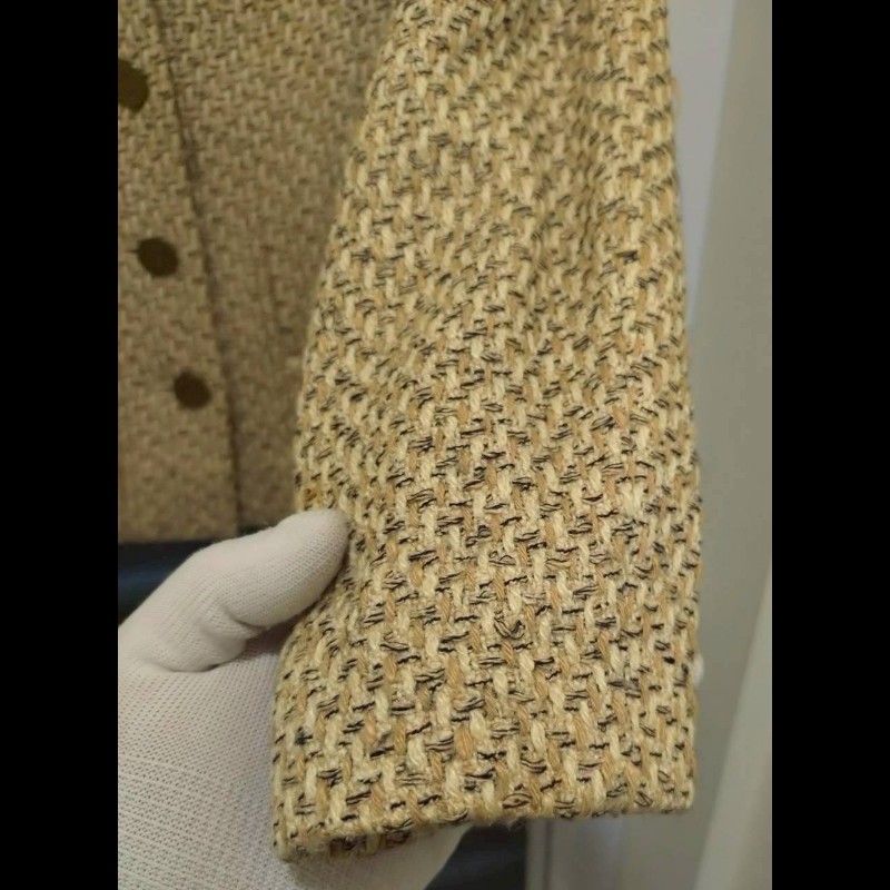 Chanel 駝米色毛呢编外套-9