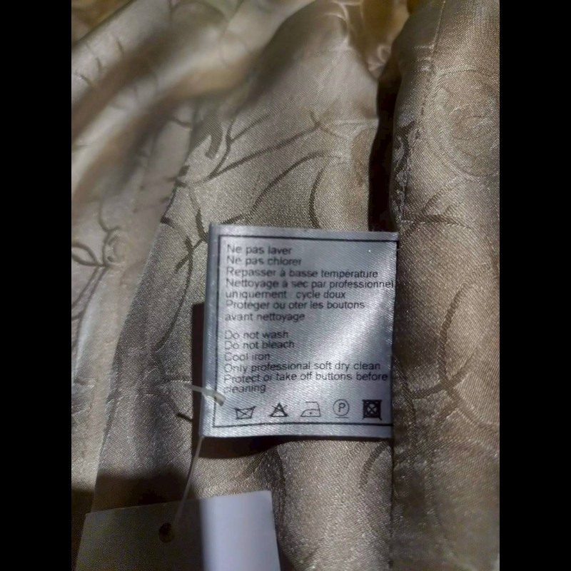 Chanel 駝米色毛呢编外套-21