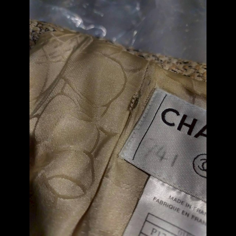 Chanel 駝米色毛呢编外套-32