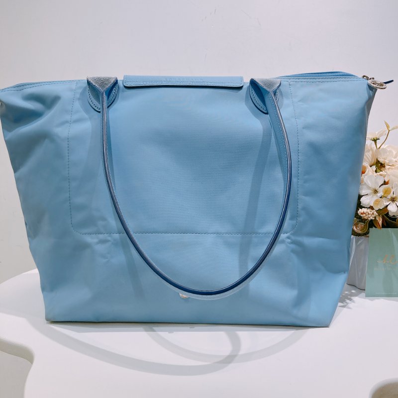 TW4668 Long Champ 珑骧經典單肩手提包包Le Pliage Original Tote Bag Blue-1