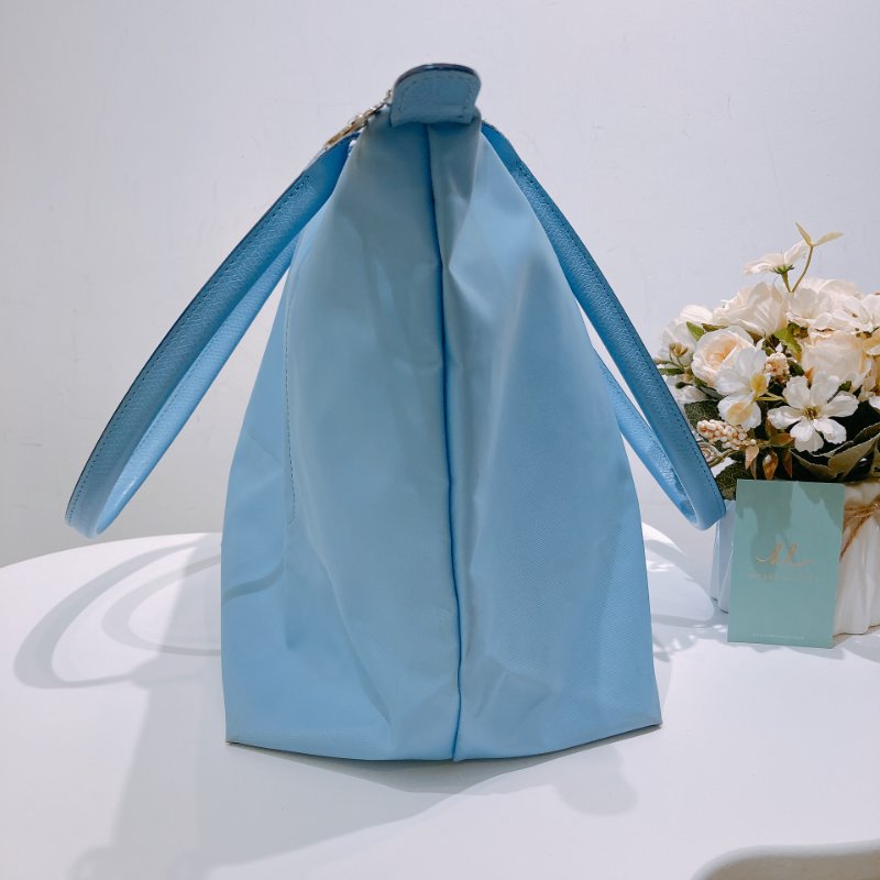 TW4668 Long Champ 珑骧經典單肩手提包包Le Pliage Original Tote Bag Blue-3