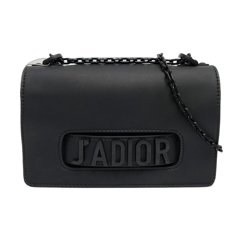 DIOR J'Adior黑色牛皮單肩包斜挎包黑色五金-0