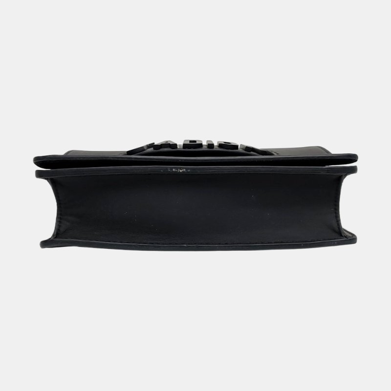 DIOR J'Adior黑色牛皮單肩包斜挎包黑色五金-5