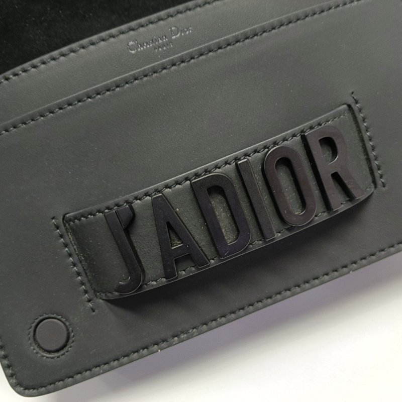 DIOR J'Adior黑色牛皮單肩包斜挎包黑色五金-8