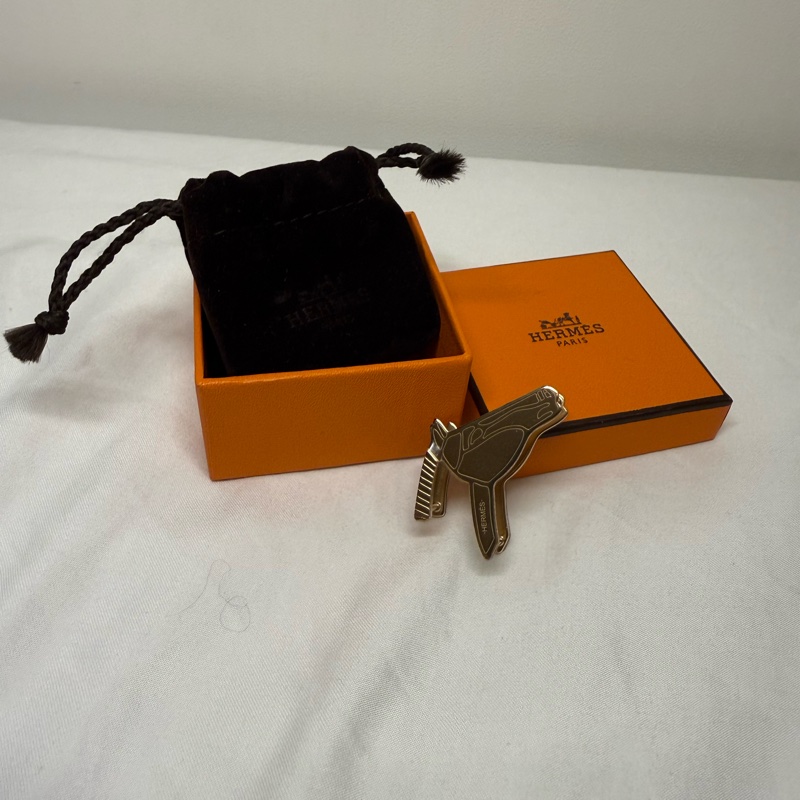 Hermes 馬頭絲巾扣-0