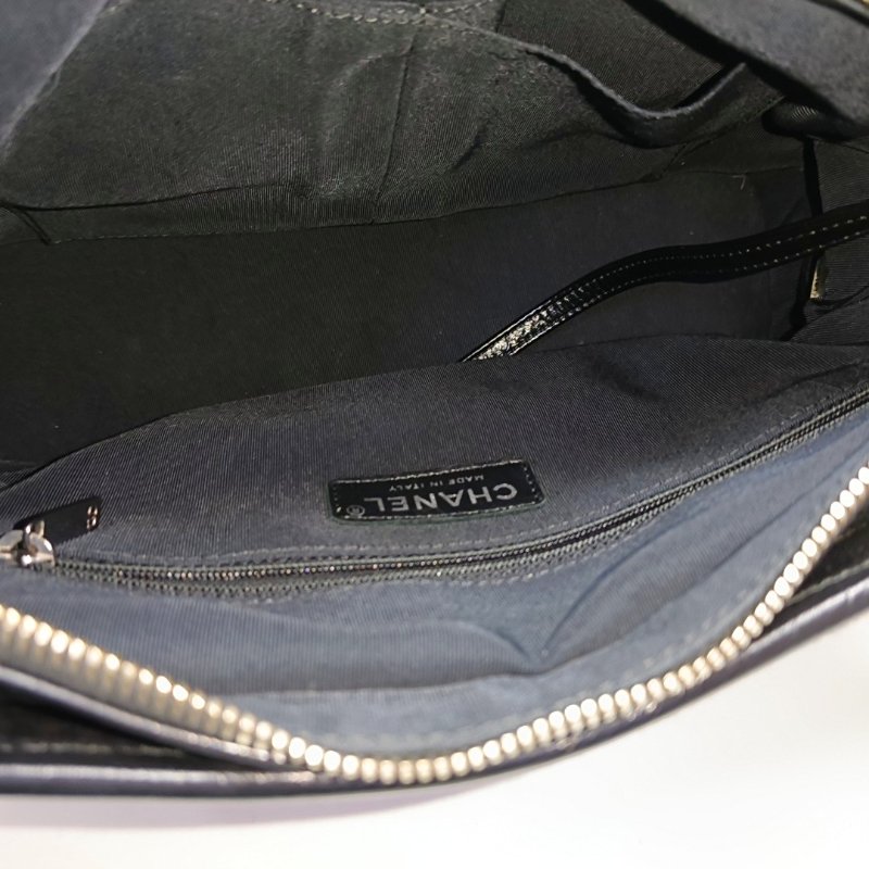 CHANEL GABRIELLE中號多色毛呢菱格紋絎縫流浪包單肩包斜挎包金色銀色釘色五金25開可拆卸肩帶-6