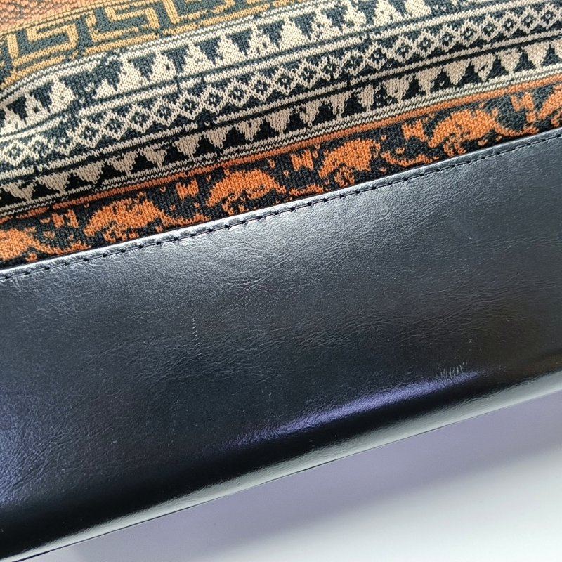 CHANEL GABRIELLE中號多色毛呢菱格紋絎縫流浪包單肩包斜挎包金色銀色釘色五金25開可拆卸肩帶-8