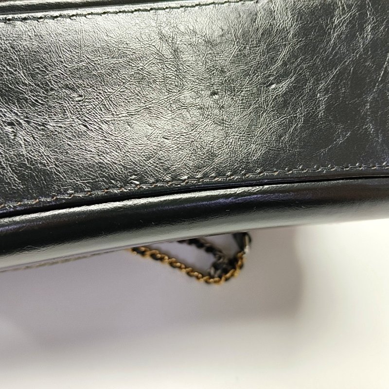 CHANEL GABRIELLE中號多色毛呢菱格紋絎縫流浪包單肩包斜挎包金色銀色釘色五金25開可拆卸肩帶-12