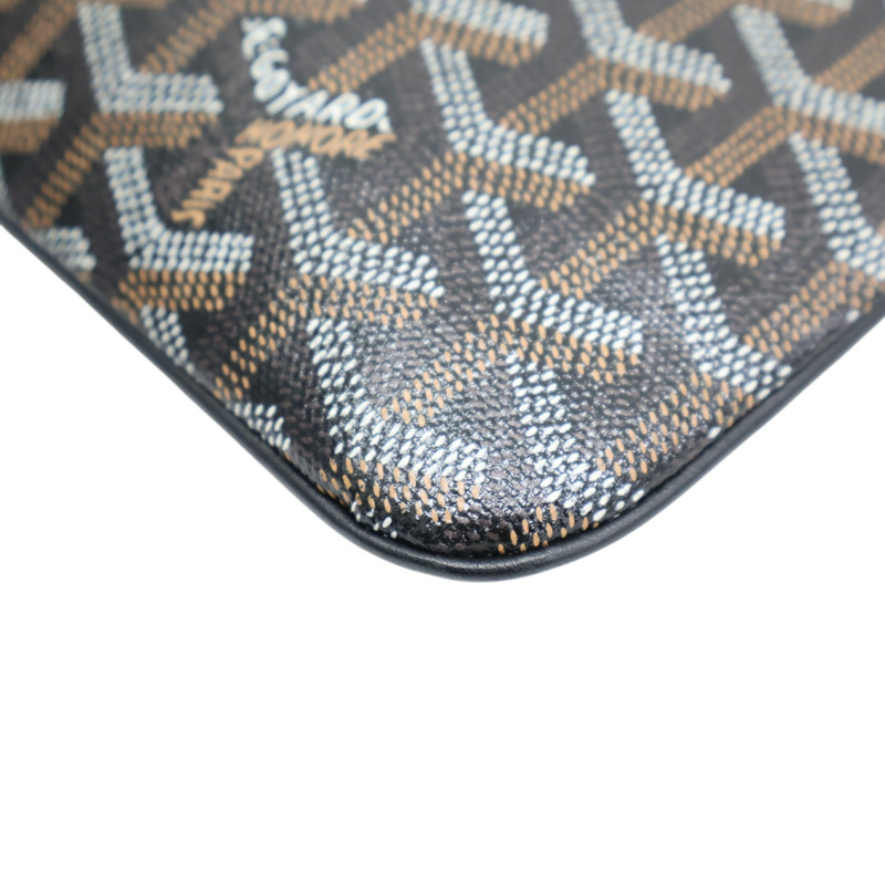 黑色 Goyardine帆布 Senat MM 手拿包【GOYARD 高雅德 】 APMSENAT2-MM-01-10