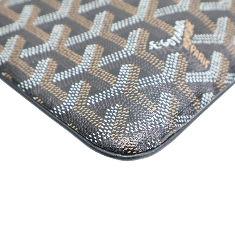 黑色 Goyardine帆布 Senat MM 手拿包【GOYARD 高雅德 】 APMSENAT2-MM-01-11