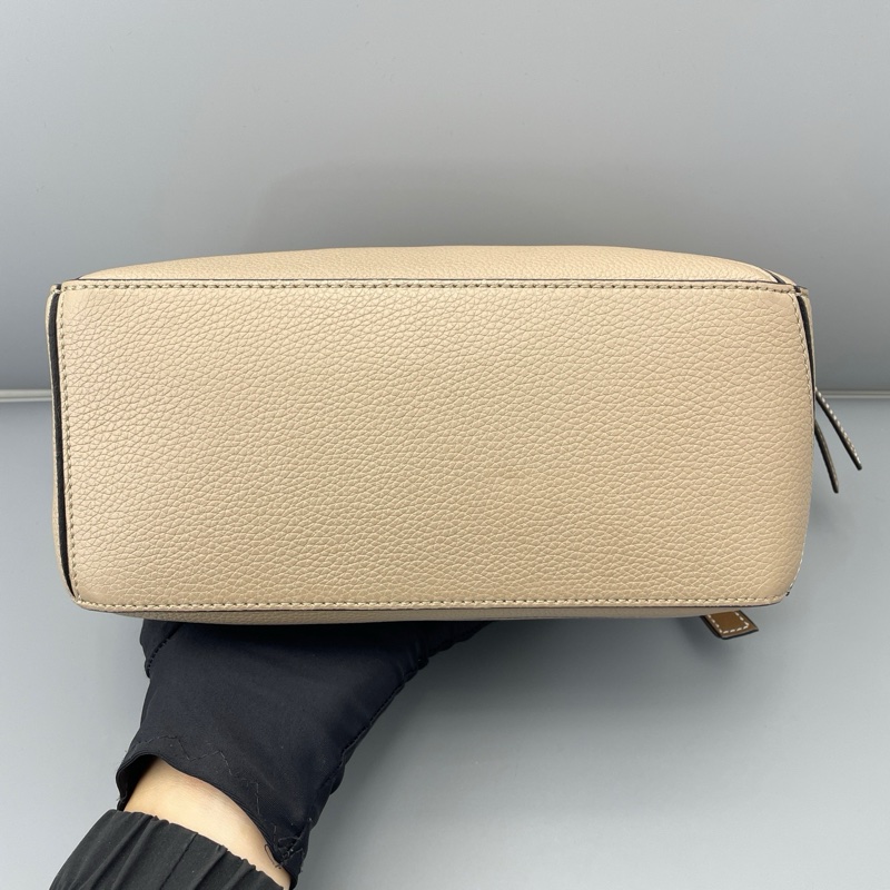 LOEWE羅意威幾何包小號沙色拼色puzzle-3