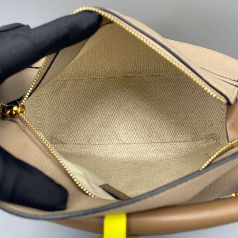 LOEWE羅意威幾何包小號沙色拼色puzzle-6