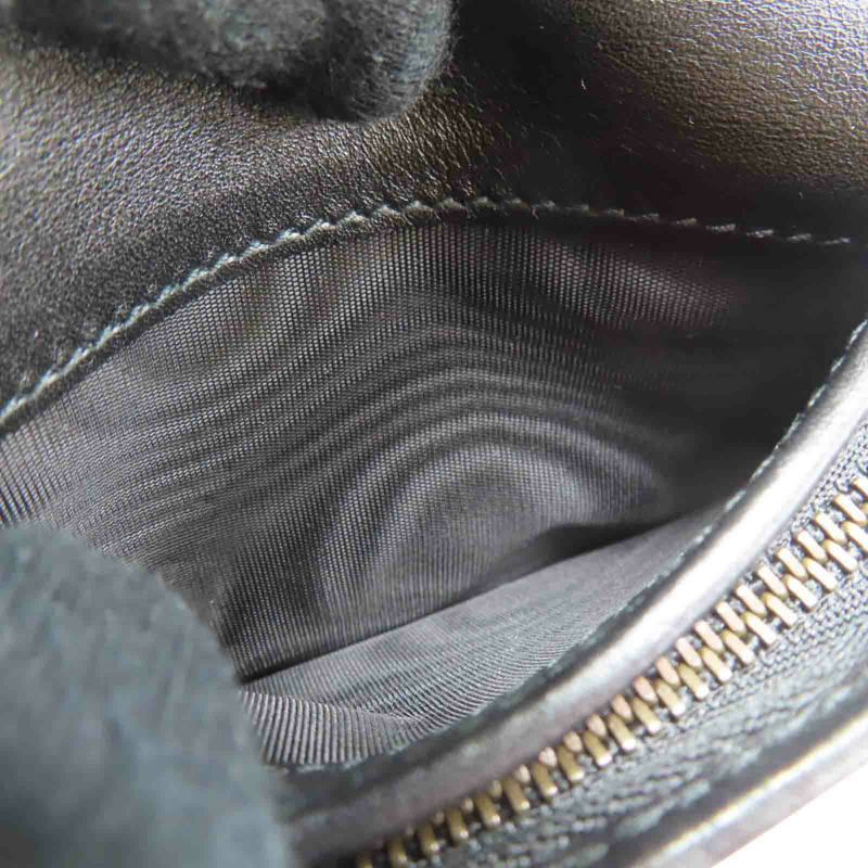 黑色牛皮 Marmont 兩折 扣式 短夾 466492【GUCCI 古馳】 466492-6