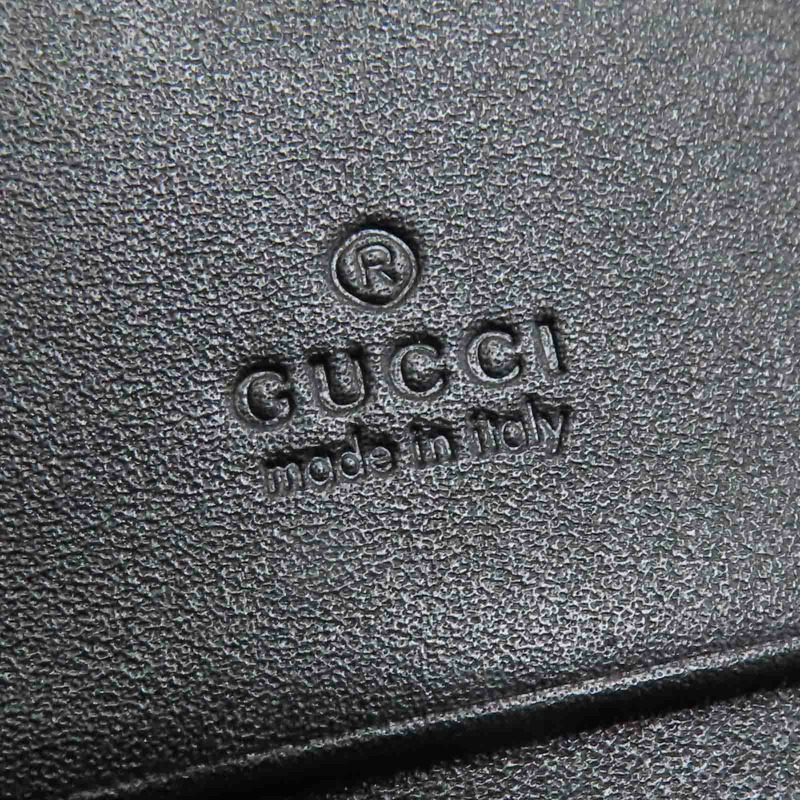 黑色牛皮 Marmont 兩折 扣式 短夾 466492【GUCCI 古馳】 466492-8
