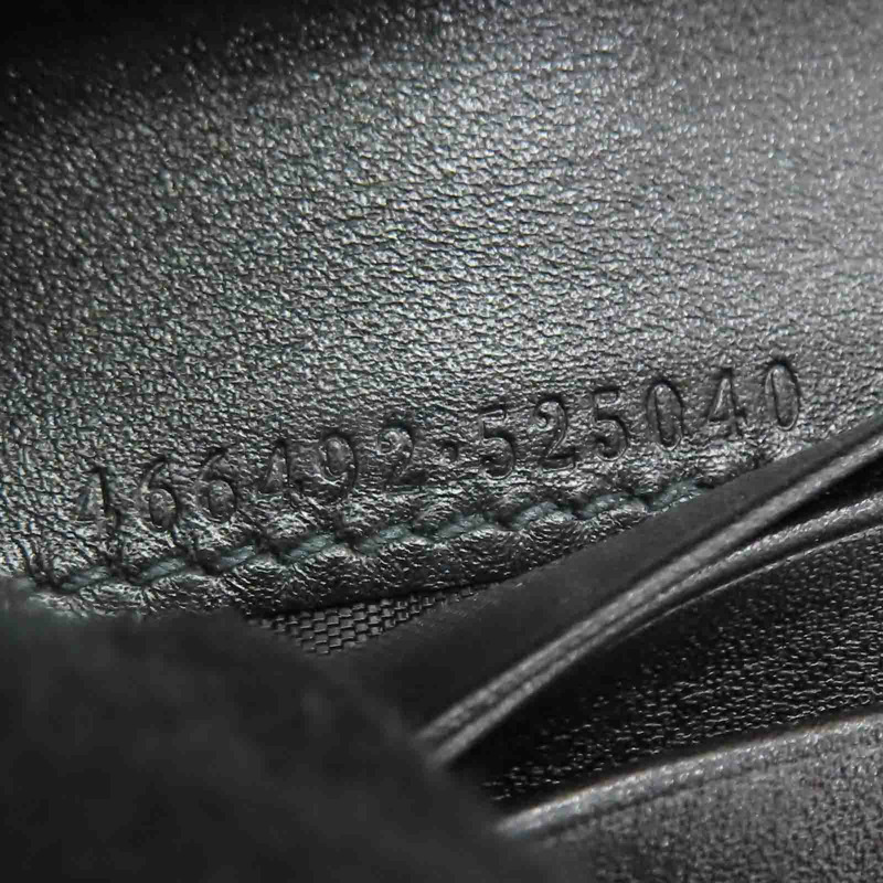 黑色牛皮 Marmont 兩折 扣式 短夾 466492【GUCCI 古馳】 466492-9