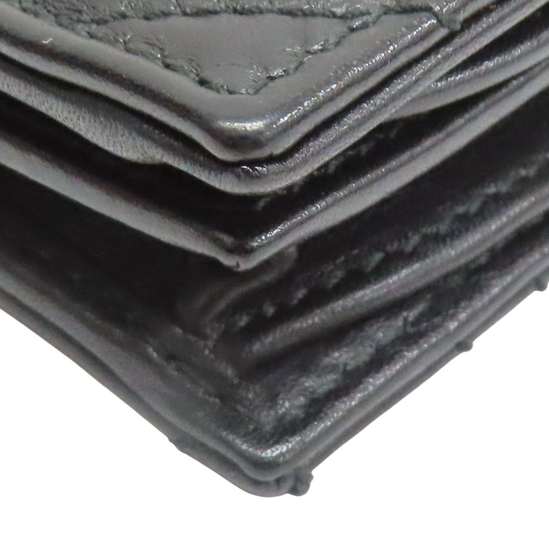 黑色牛皮 Marmont 兩折 扣式 短夾 466492【GUCCI 古馳】 466492-10