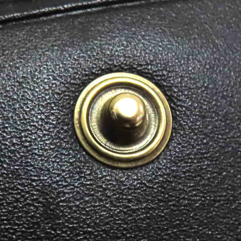 黑色牛皮 Marmont 兩折 扣式 短夾 466492【GUCCI 古馳】 466492-16