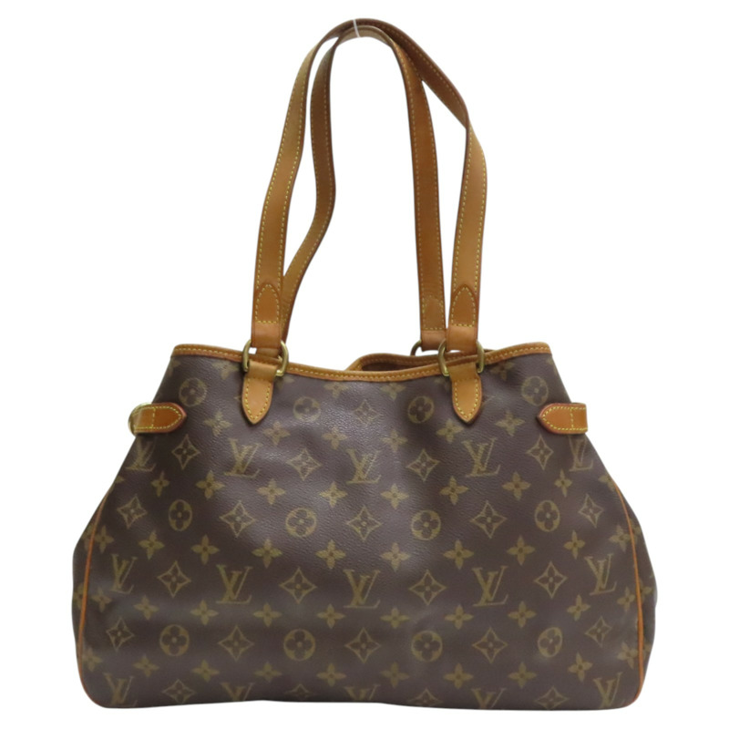 棕色 原花帆布 Batignolles Horizontal 肩背包【LOUIS VUITTON LV 路易威登】 M51154-1