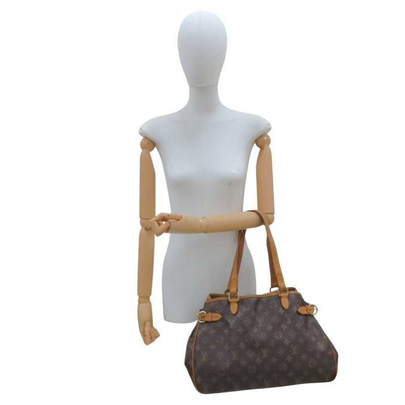 棕色 原花帆布 Batignolles Horizontal 肩背包【LOUIS VUITTON LV 路易威登】 M51154-10