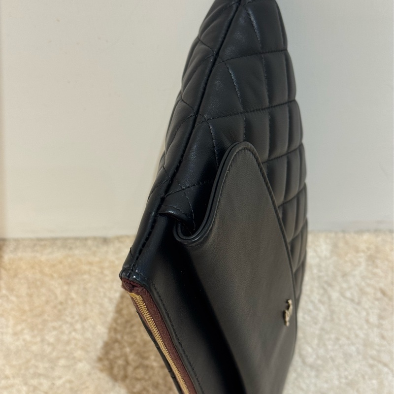 Chanel香奈兒小羊皮雙層手拿包-15