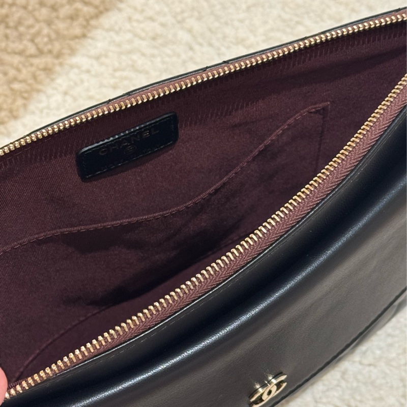 Chanel香奈兒小羊皮雙層手拿包-20