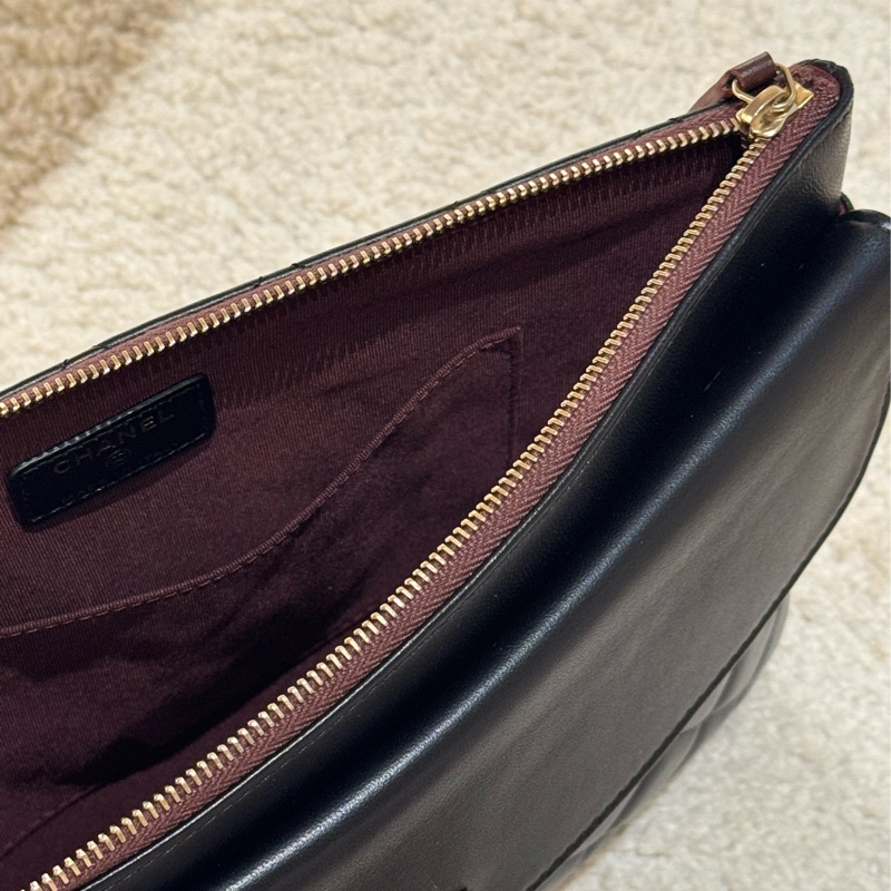 Chanel香奈兒小羊皮雙層手拿包-21