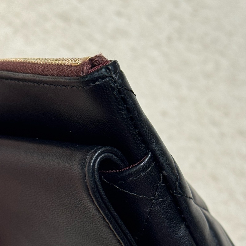 Chanel香奈兒小羊皮雙層手拿包-33