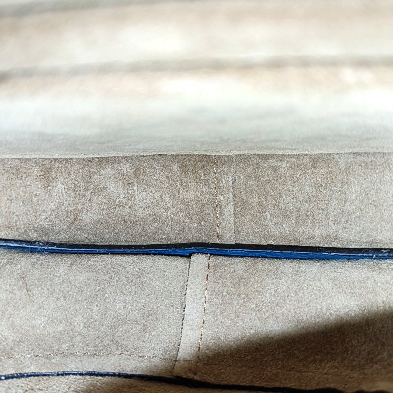 LOEWE Gate迷你藍綠色牛皮單肩包斜挎包金色五金-6