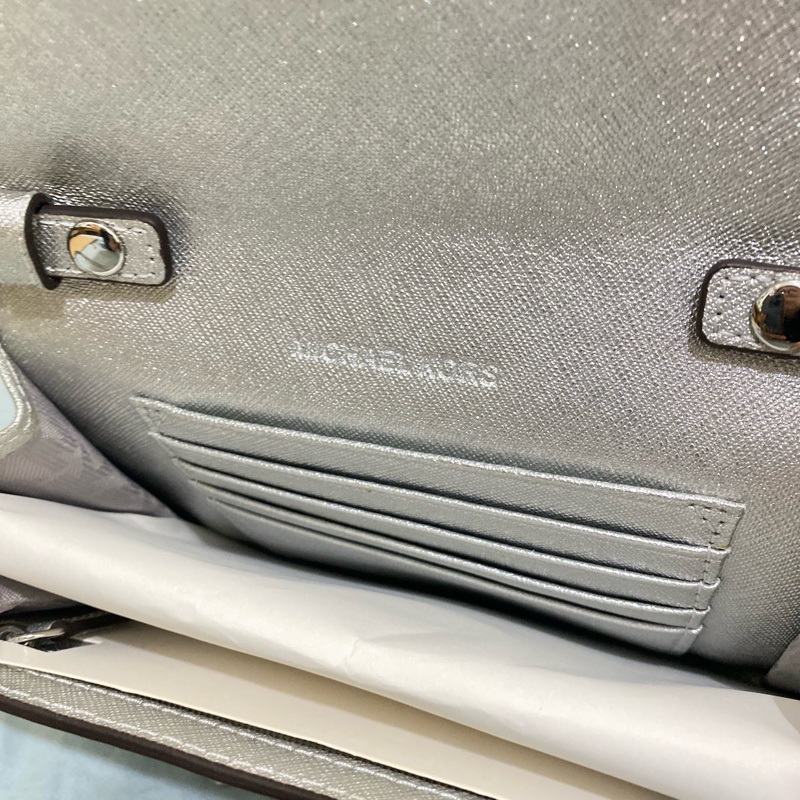 MICHAEL KORS 女用 銀色 斜背包 小包 全新 正品 現貨-3