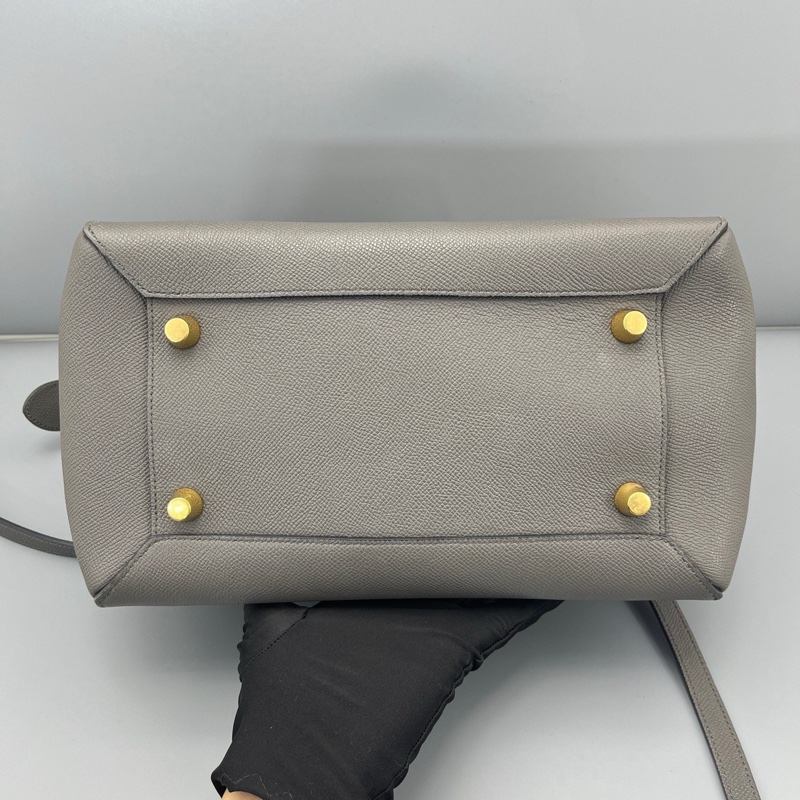 celine賽琳鯰魚包中號大象灰-3