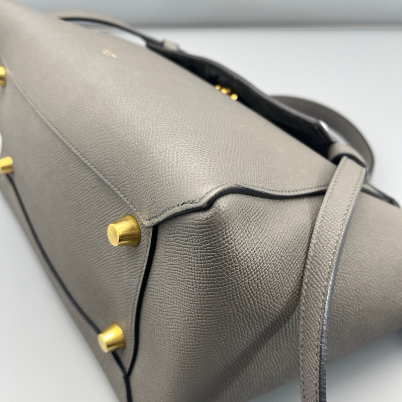 celine賽琳鯰魚包中號大象灰-5