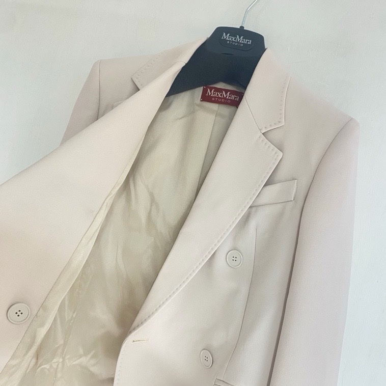 促銷品 Max Mara-Lamella 038 淺米色 西裝外套 偏大#34 36 38 40-2
