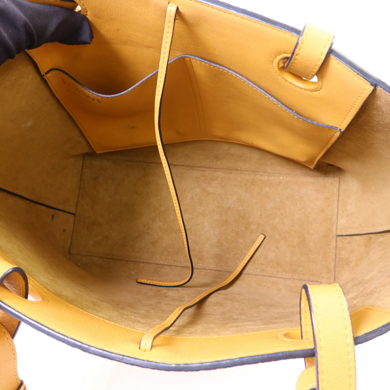 LOEWE 牛皮皮革Tote Bag手挽肩背兩用袋-5