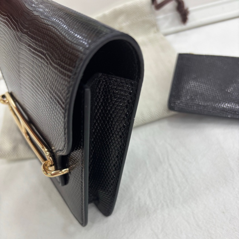 Hermes 愛馬仕roulis豬鼻子slim 黑金 U刻 蜥蜴皮 閒置-6