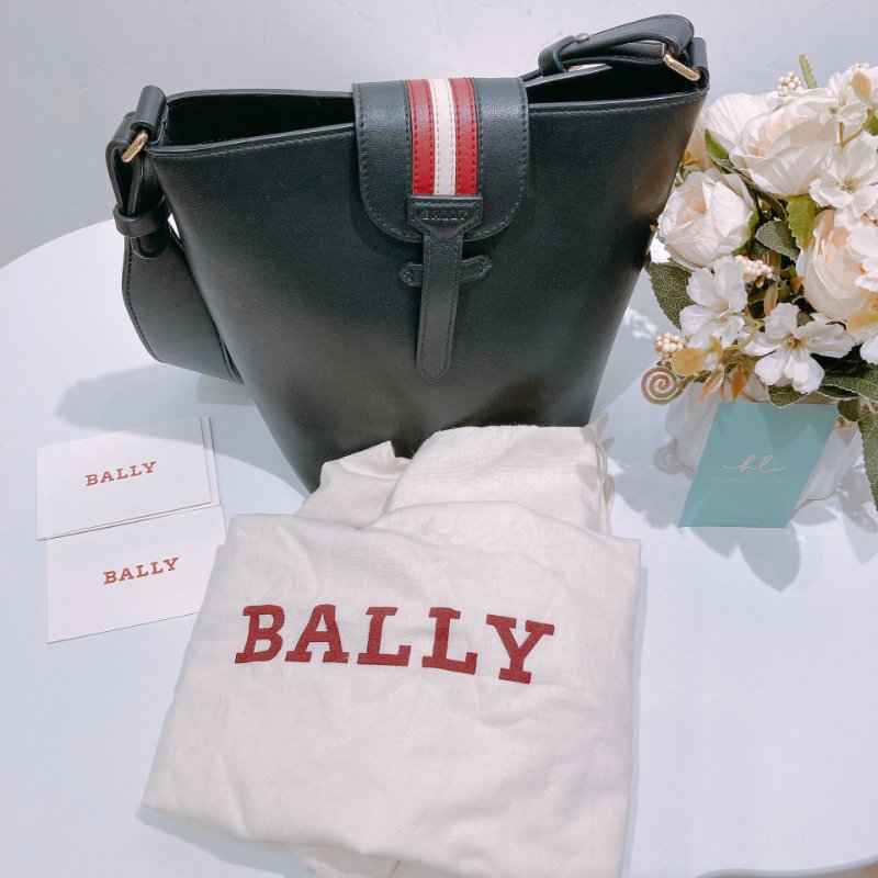 TW4670 Bally Holly 巴利單肩包包Tote Bag Black Leather-10