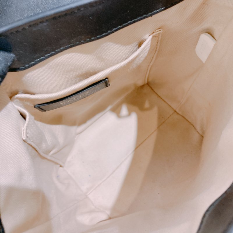 TW4670 Bally Holly 巴利單肩包包Tote Bag Black Leather-15