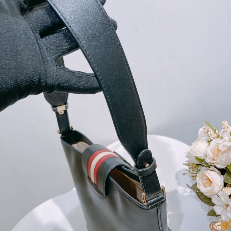 TW4670 Bally Holly 巴利單肩包包Tote Bag Black Leather-26