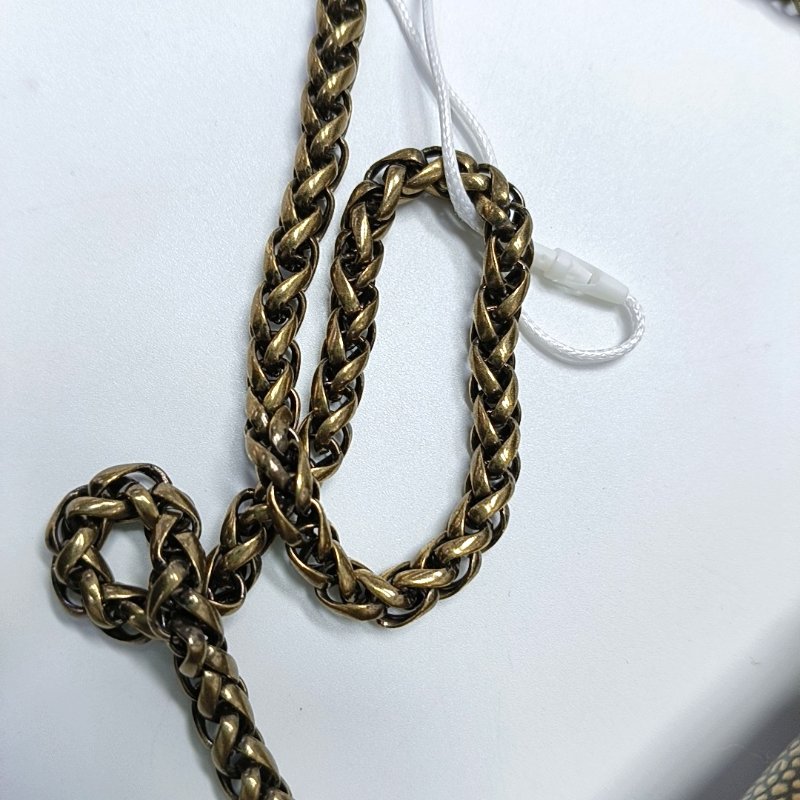 CHANEL金色牛皮絎縫單肩包金色五金14開-13