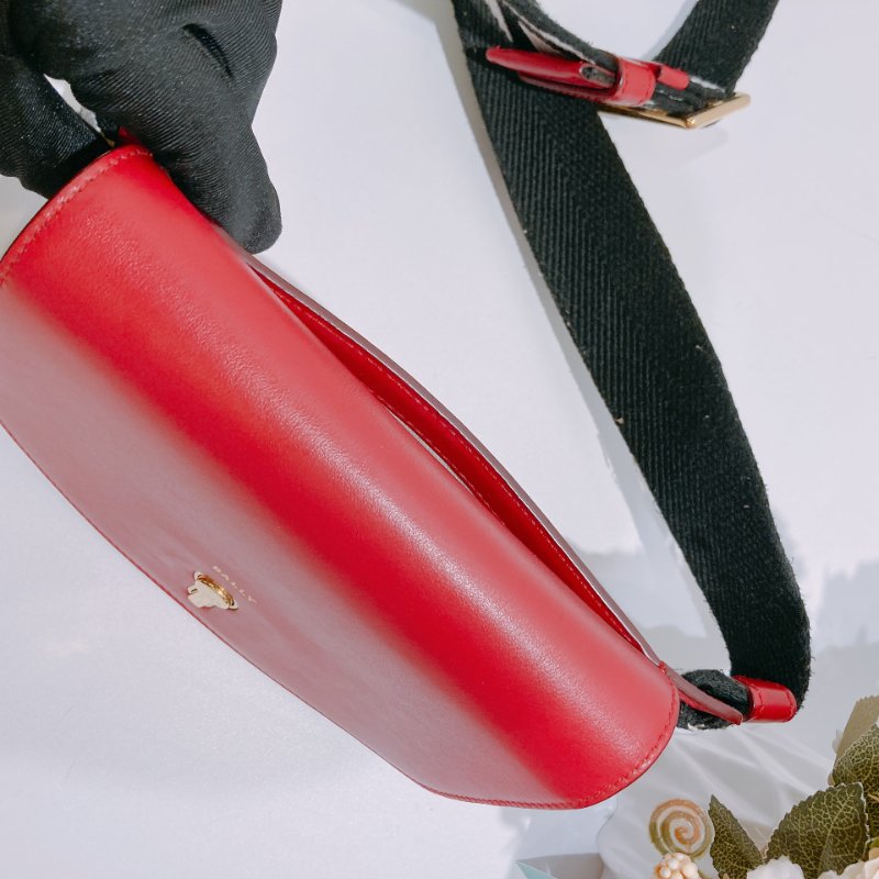 TW4671 Bally 巴利翻蓋式包包 Clayn Mini Crossbody Bag Red-3