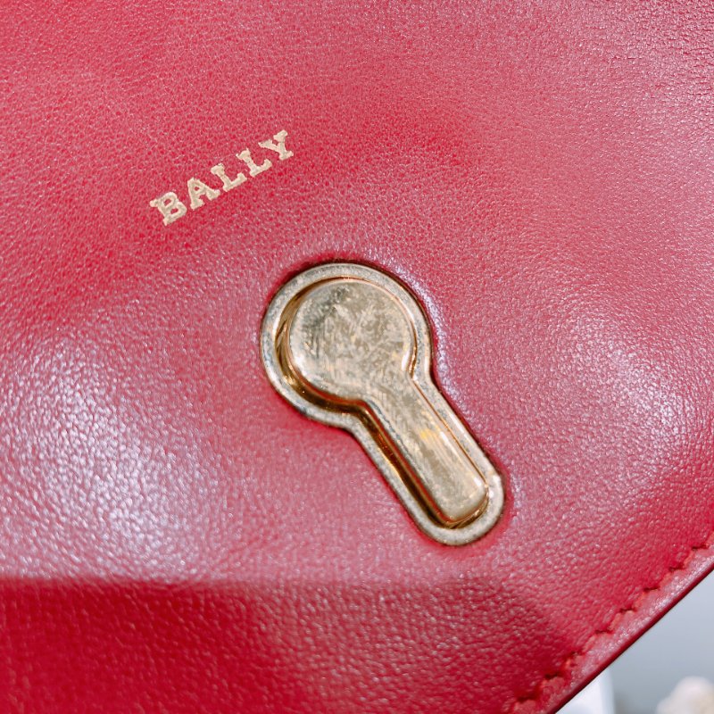 TW4671 Bally 巴利翻蓋式包包 Clayn Mini Crossbody Bag Red-8