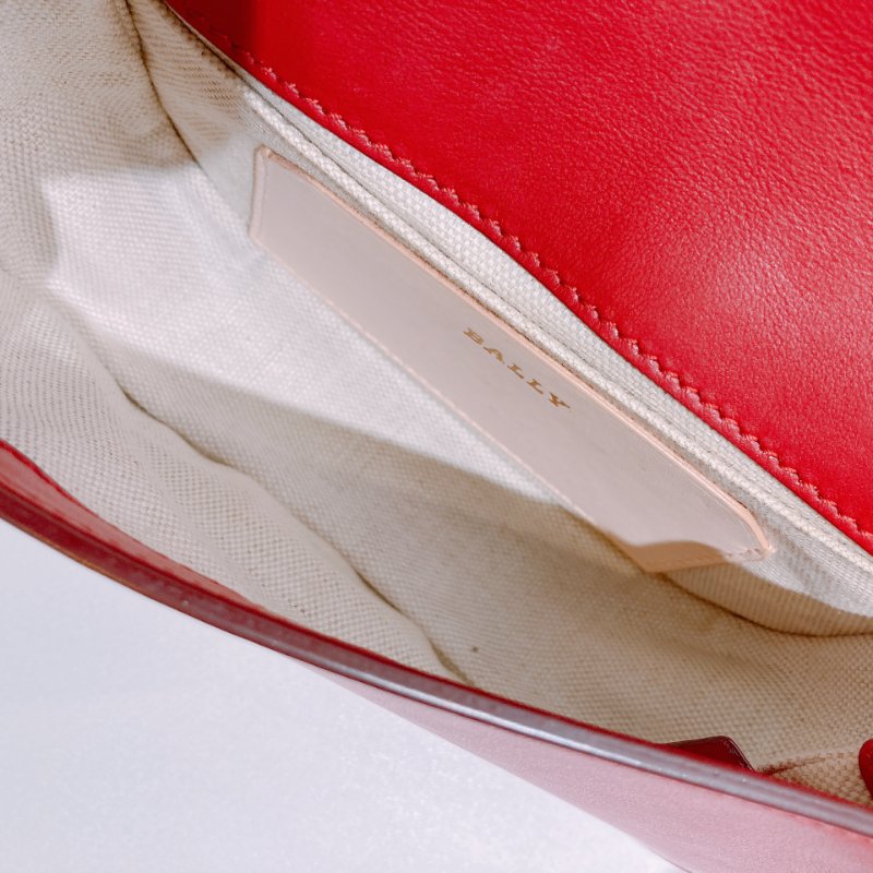 TW4671 Bally 巴利翻蓋式包包 Clayn Mini Crossbody Bag Red-15